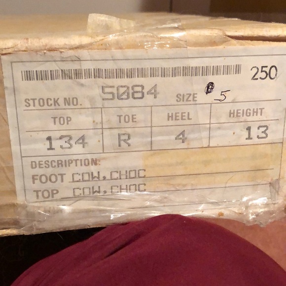 Tony Lama Boots. Color Cow Chocolate., - Picture 6 of 6